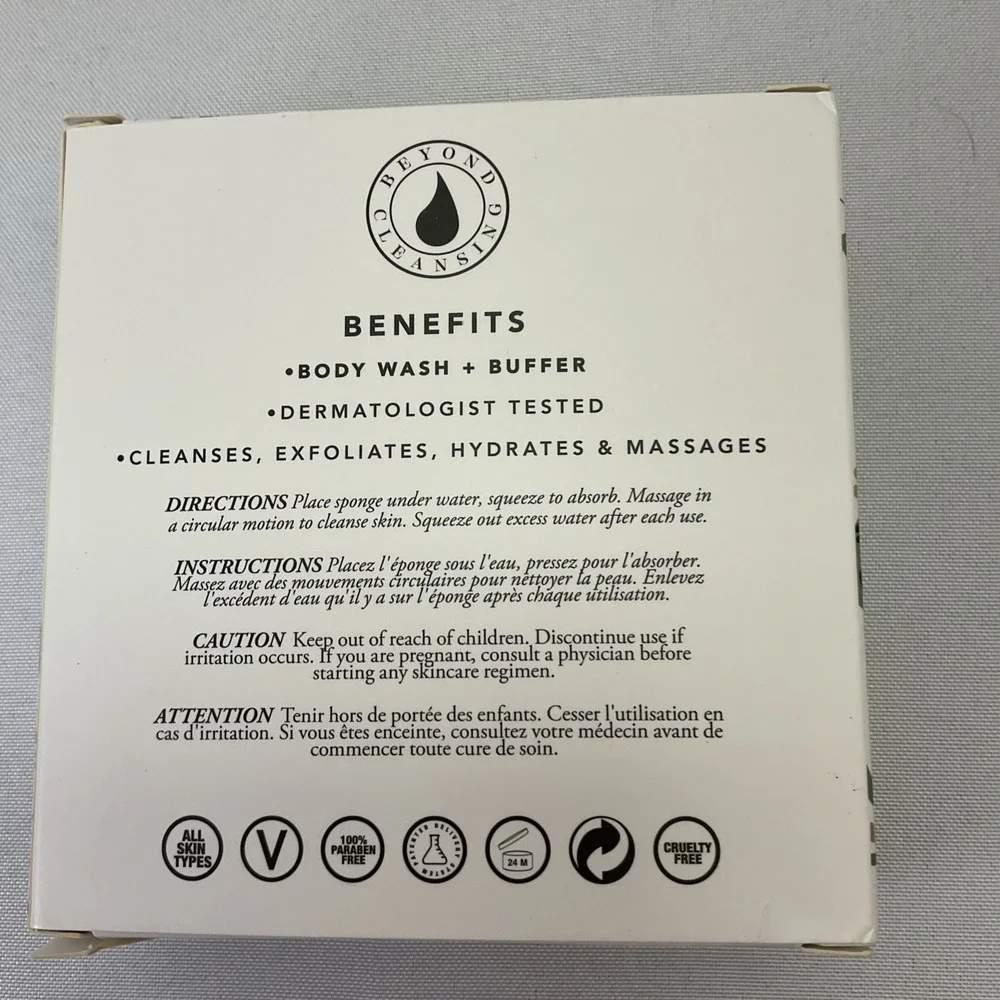 Spongelle Tea‎ Blossom Body Wash Infused Buffer Multi-Use 3oz/85g